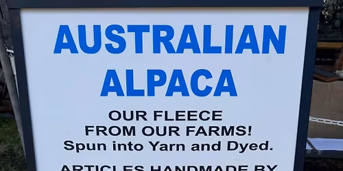 Bangalow Show - alpaca display