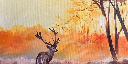 Join Brush Party to paint 'Golden Glade' in Amersham