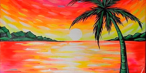 \ud83c\udf34\u2728 Neon Paradise Sunset: Where the Sky Gets a Glow-Up \ud83d\udc96\ud83c\udf05