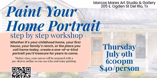Paint Your Home, Guided Portrait Workshop