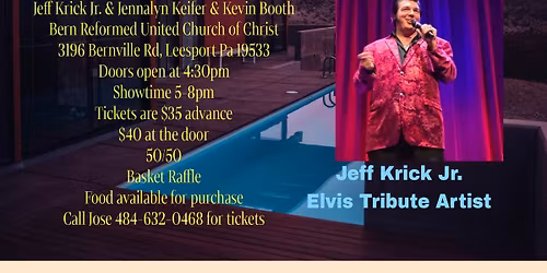 Saturday June 6th, 2026 Legend Tribute Artists Jennalyn Keifer & Kevin Booth & Jeff Krick Jr.