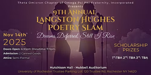9th Annual Langston Hughes Poetry Slam: Dreams Deferred, Still I Rise