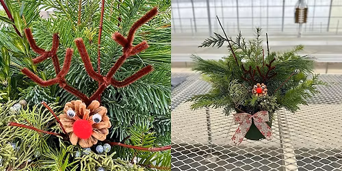 Kids Mini Porch Pot with Reindeer Craft