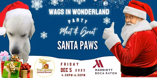 Wags In Wonderland  Party - Santa Paws