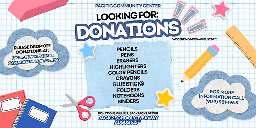 Back 2 School Donation Drive