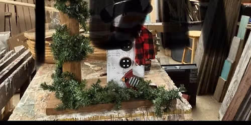 Snowman w\/lantern make n take $50