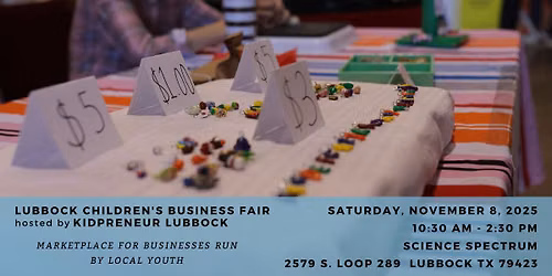 Lubbock Children's Business Fair 2026