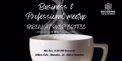 Business and Professional Meet Up Brew AI over Coffee