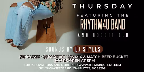 Live Music Thursday at Marquee Charlotte