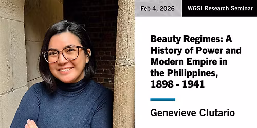 WGSI Research Seminar | Genevieve Clutario