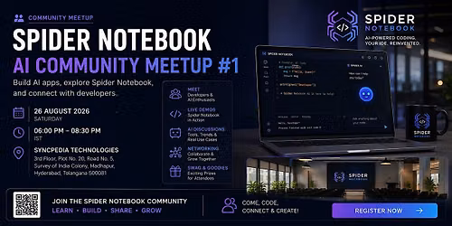 Spider Notebook AI Meetup \u2013 Hyderabad
