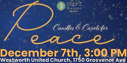 CANDLES AND CAROLS FOR PEACE
