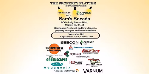 The Property Platter -Second Tuesday Luncheon