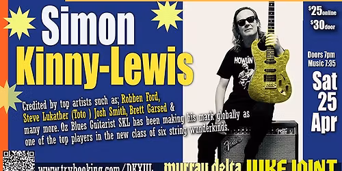 Simon Kinny-Lewis - Blues Guitarist extraordinaire (NSW)