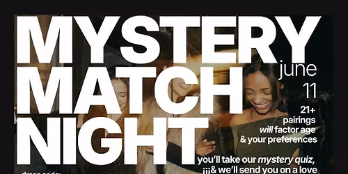 THURSDAY | MYSTERY MATCH NIGHT ROOFTOP PARTY \ud83d\udccdCOWBOY JACKS ROOFTOP