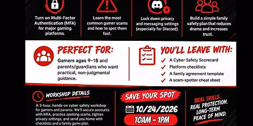 Cyber Safety for Gamers Workshop