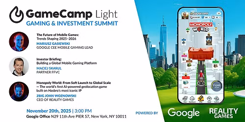 Gamecamp Light-  Investment Summit
