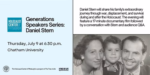 Generations Speakers Series: Daniel Stern