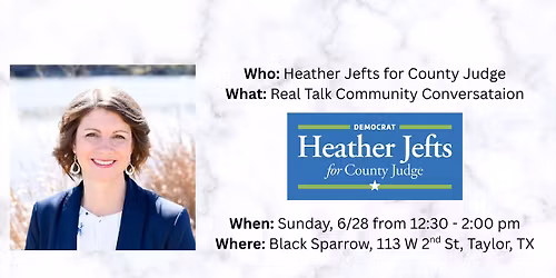 Heather Jefts: Real Talk Community Conversation