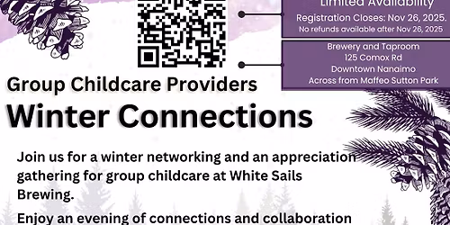 Nanaimo Event   Group Childcare Providers Winter Connections - 