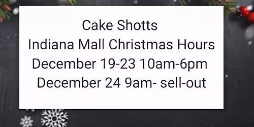 Christmas Pop up at the Indiana Mall