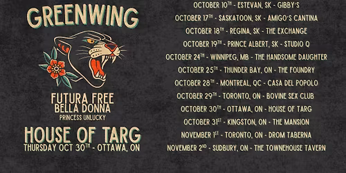 GreenWing w\/ Futura Free, Bella Donna & Princess Unlucky @ House of TARG
