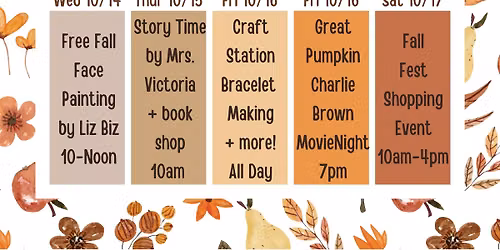 Fall Break at Handmade - FREE Kids Events