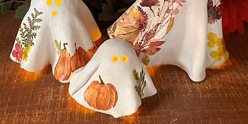 Decorate Clay Ghosts