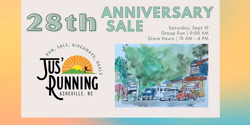 28th Anniversary Sale & Group Run