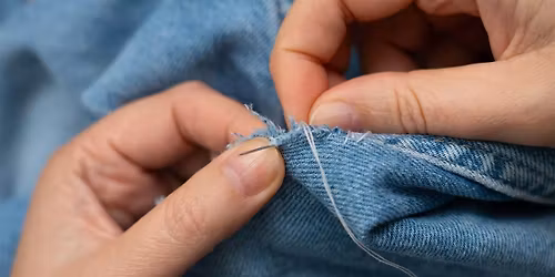 Free Denim Repair Demo: No Sewing Machine Required
