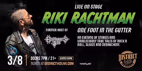 Riki Rachtman - former host of MTV's Headbangers Ball \ud83d\udd25\ud83c\udfb8\ud83e\udd18