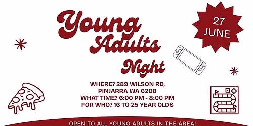 Young Adults Night (16 to 25 years old) FREE