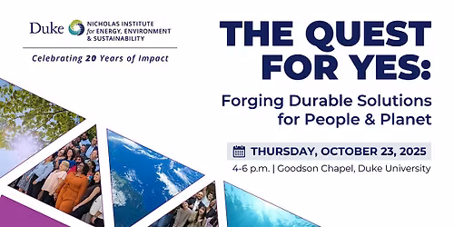 The Quest for Yes: Forging Durable Solutions for People & Planet