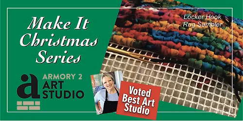 Locker Hook Rug Sampler - Make It Christmas