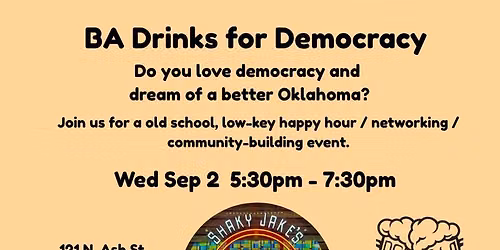 BA Drinks for Democracy