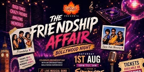 Friendship Affair Bollywood Night