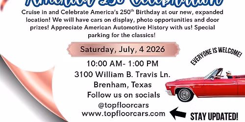 America 250 Cruise-In Celebration 