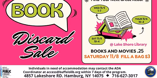 Lake Shore Library Discard Sale!