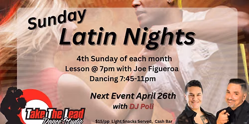 Sunday Latin Night at Take The Lead