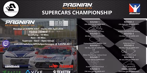 R7 - Pagnian Advanced Simulation - Supercars Championship - iRacing