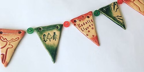 Make Mini Ceramic Christmas Bunting