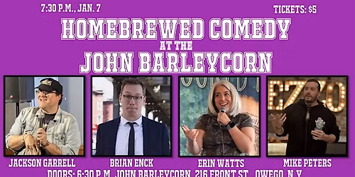 Homebrewed Comedy at the John Barleycorn Tavern