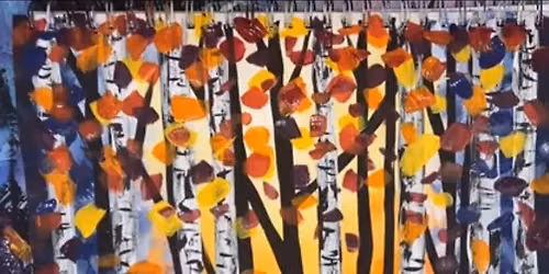 Colourful Birch Trees