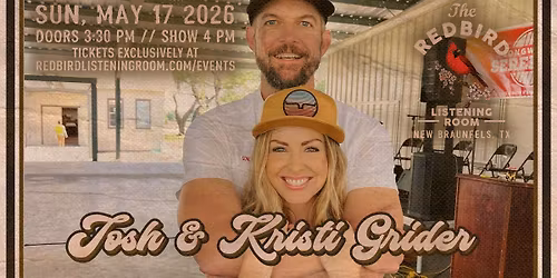 Josh and Kristi Grider @ The Redbird - 4 pm