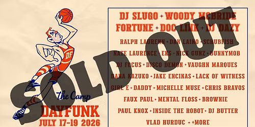Camp DayFunk 2026 : July 17-19 - SOLD OUT!