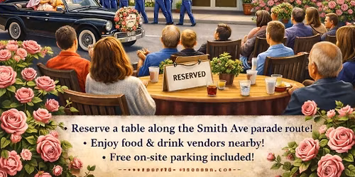 Rose \ud83c\udf39 Parade Table & Seating 