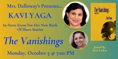 Kavi Yaga's THE VANISHINGS In-Store Event And Book Signing