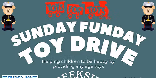Sunday Funday Toy Drive - Toys for Tots