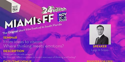 FREE SEMINAR - From ideas to visions: Where thinking meets emotions?