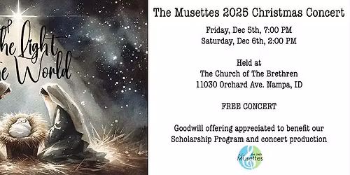 \u201cThe Light of the World\u201d - Musettes 2025 Christmas Concert